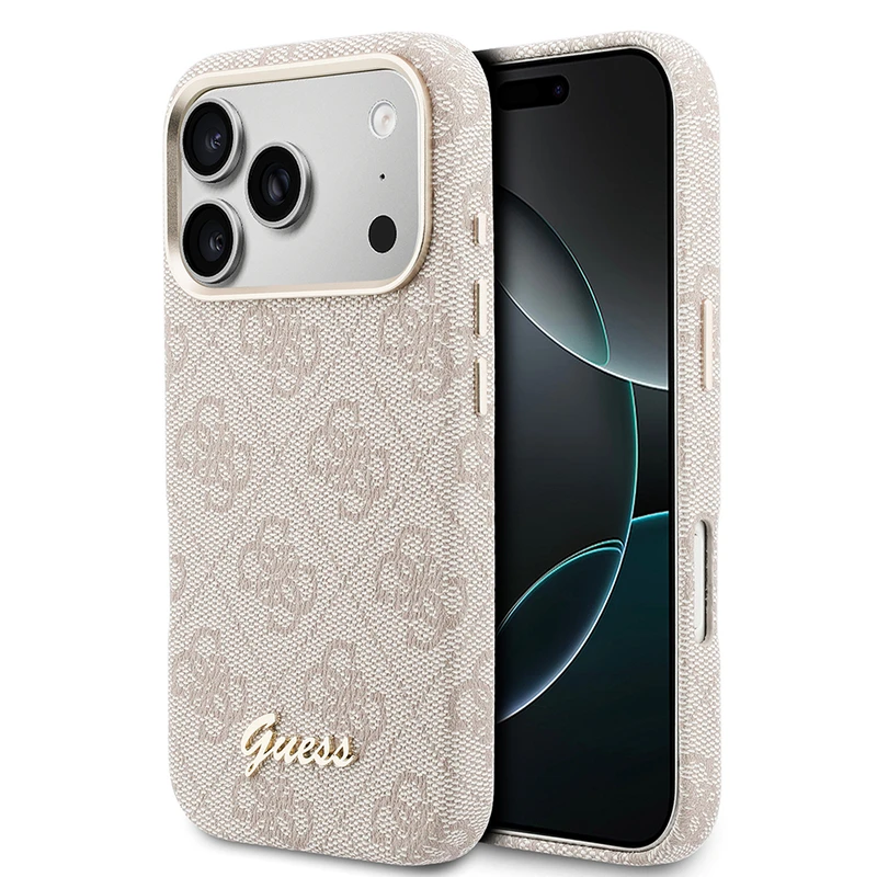 Guess Apple iPhone 17 Pro Max Açık Kahverengi Kılıf