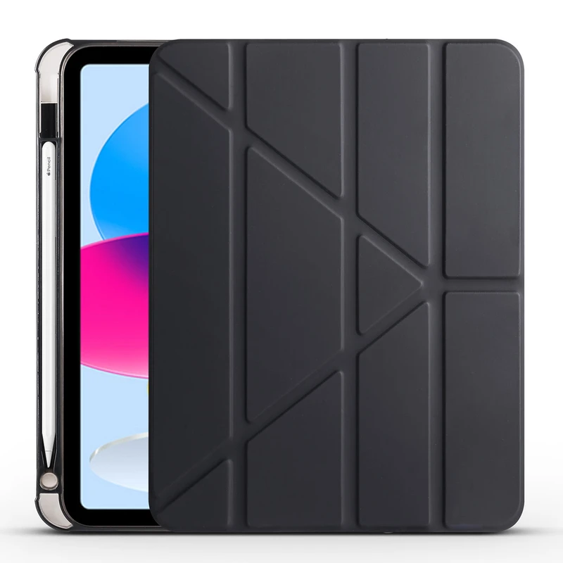 Zore Tri Folding Apple iPad 10.9 2022 / iPad 11. Nesil 2025 Kalem Bölmeli Standlı Kılıf
