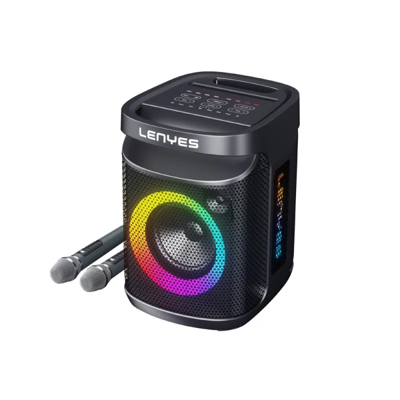 Lenyes S881 120W RGB Işıklı Mikrofonlu Karaoke Bluetooth Hoparlör
