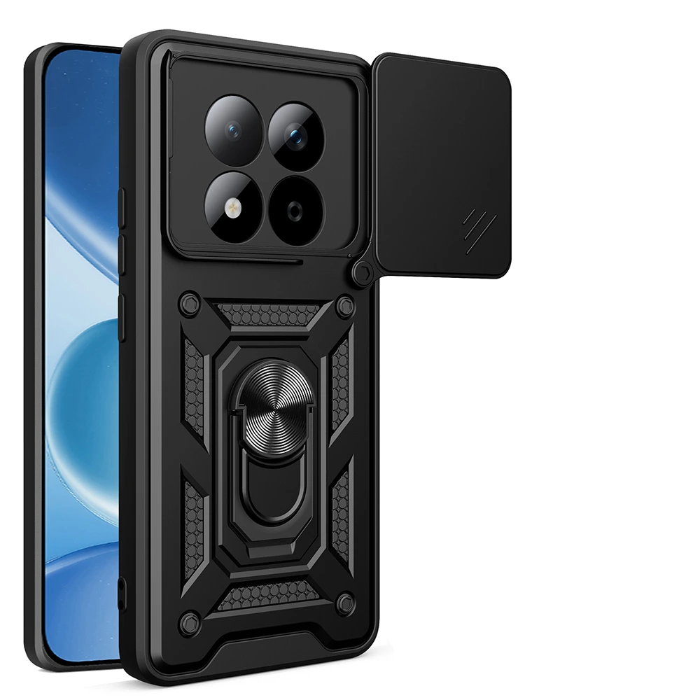 Zore Xiaomi Redmi Note 15 Pro 4G Vega Sürgülü Magnetik Standlı Kılıf