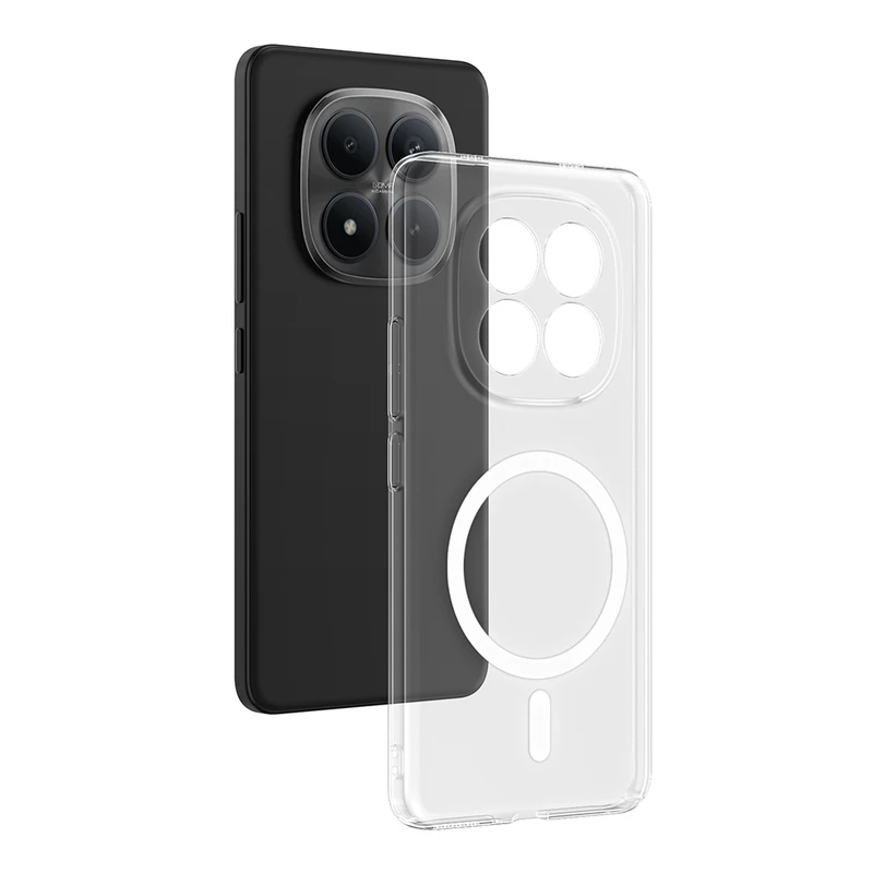 Zore Xiaomi Redmi Note 15 Pro 4G London M-Safe Şeffaf Sert PC Kılıf