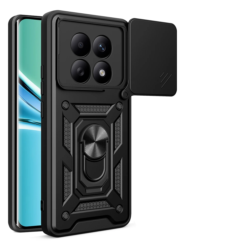Zore Xiaomi Redmi Note 15 4G Vega Sürgülü Magnetik Standlı Kılıf
