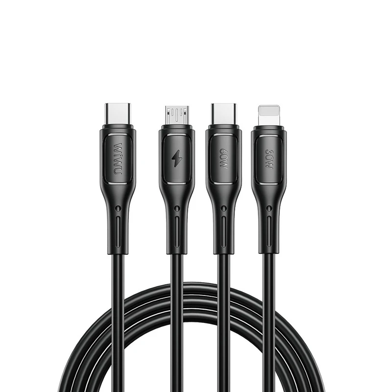 Wiwu Wi-C046E Starlink 60W 3in1 Hızlı Şarj Kablosu