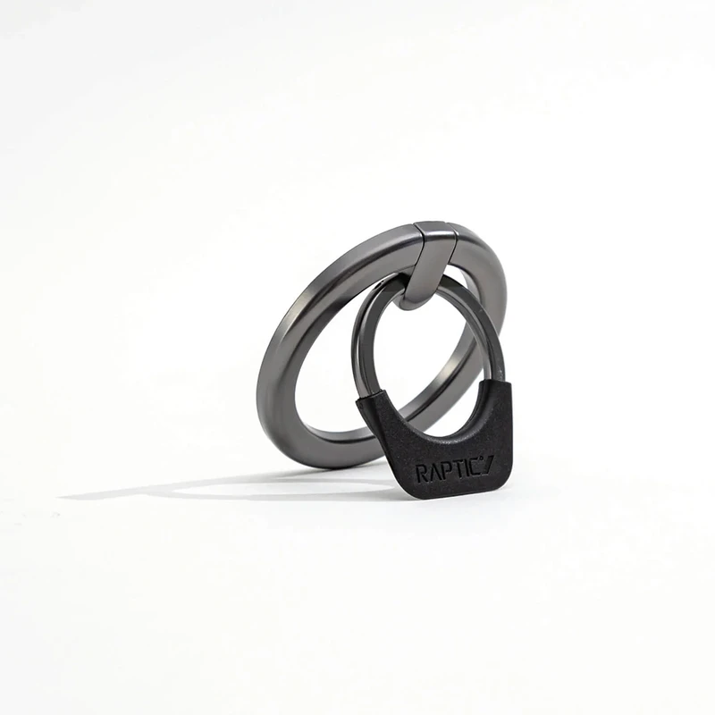 Raptic Magnetic Ringstan M-Safe Uyumlu Siyah Yüzüklü Telefon Standı