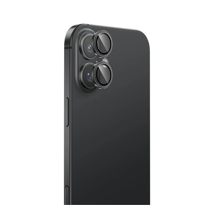 Benks Glass Warrior Apple iPhone 16 Plus Parlama Önleyici Metal Kamera Lens Koruyucu