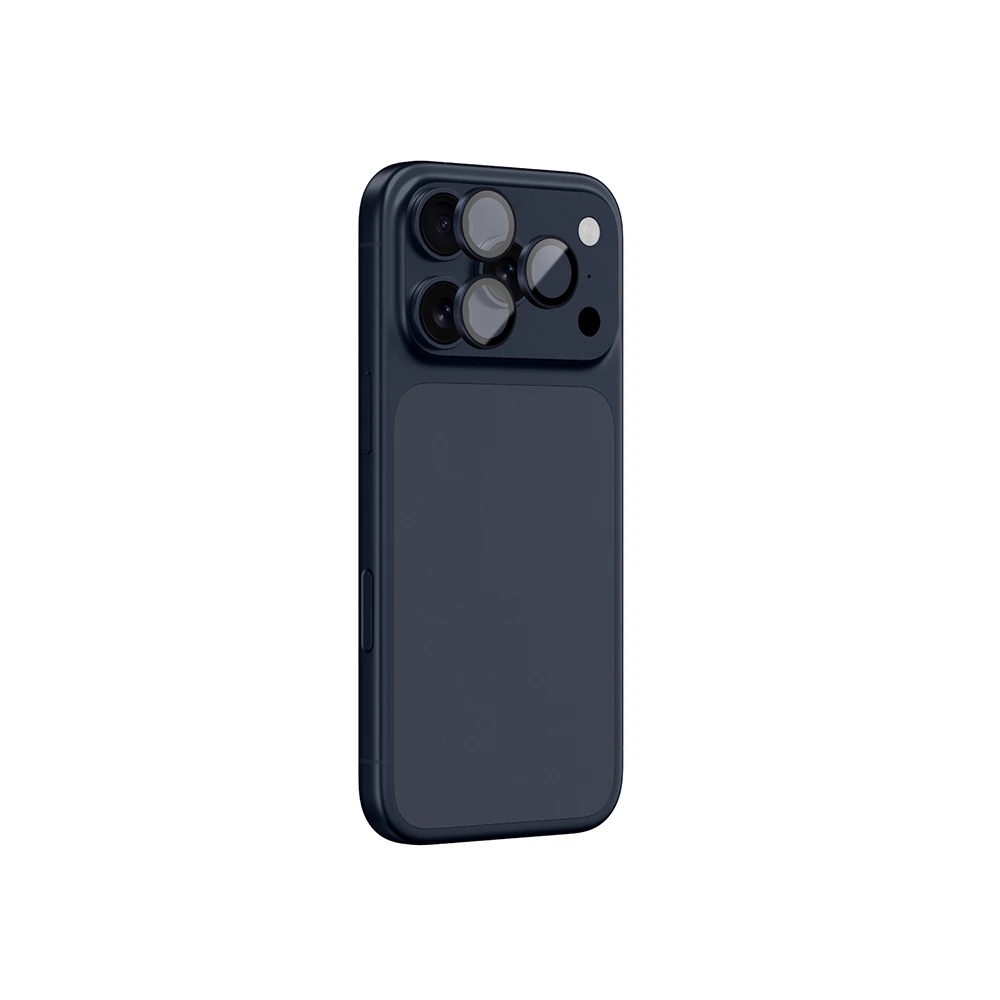 AmazingThing Apple iPhone 17 Pro Mavi Çerçeveli Kamera Lens Koruyucu