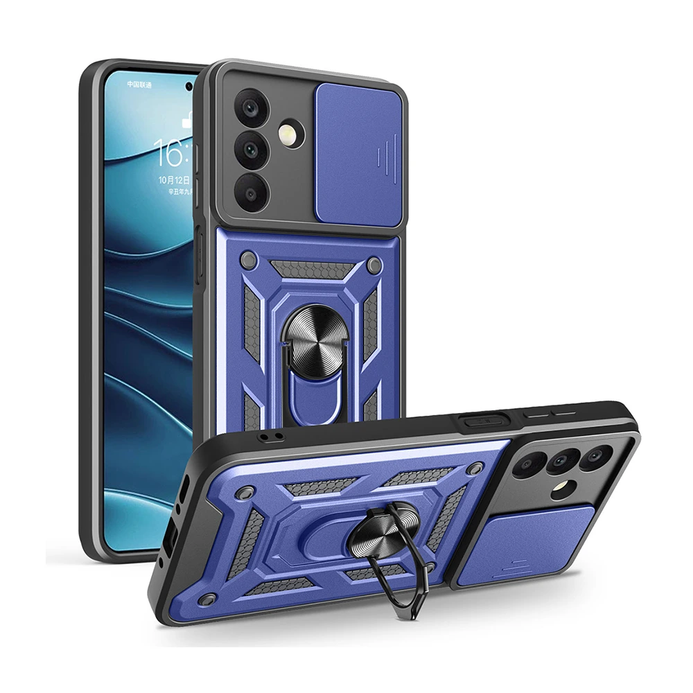 Zore Samsung Galaxy A17 Vega Sürgülü Magnetik Standlı Kılıf