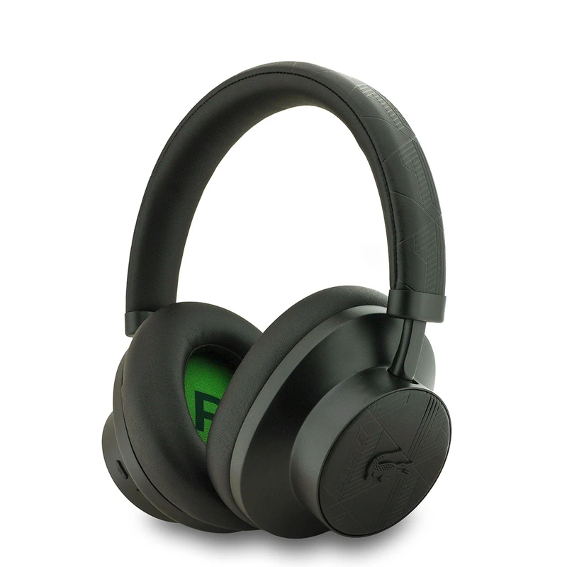 Lacoste LH01 ANC Katlanabilir Taşıma Çantalı Siyah Kulak Üstü Bluetooth Kulaklık