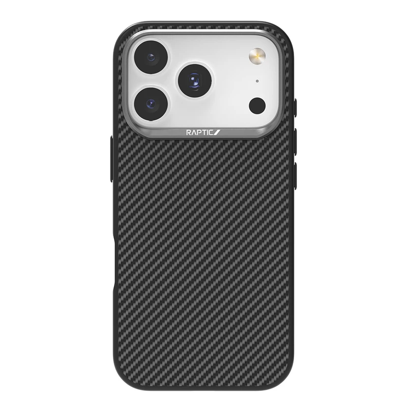 Raptic iPhone 17 Pro Max Aramid Karbon Fiber Serisi MagSafe Kılıf