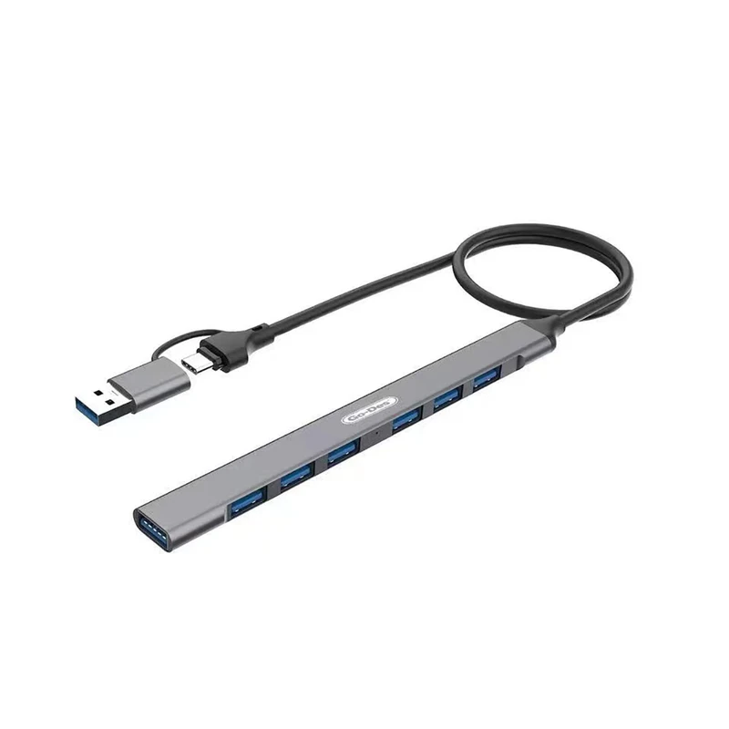 Go Des GD-UC706 7 Portlu Type-C USB Hub