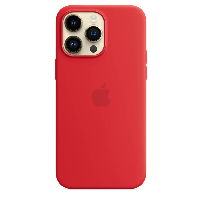 Apple iPhone 14 Pro Max MagSafe Silikon Kırmızı Kılıf