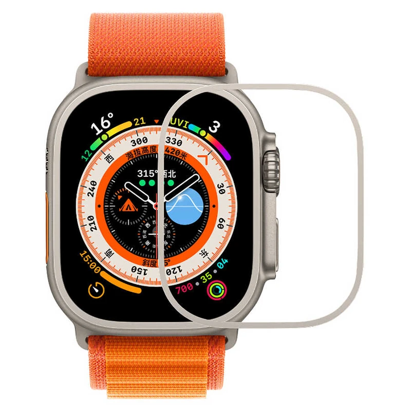 Zore Apple Watch Ultra 49mm Metal Kasa Koruyucu Saat Çerçevesi
