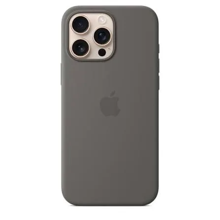 Apple iPhone 16 Pro Max MagSafe Özellikli Taş Grisi Silikon Kılıf