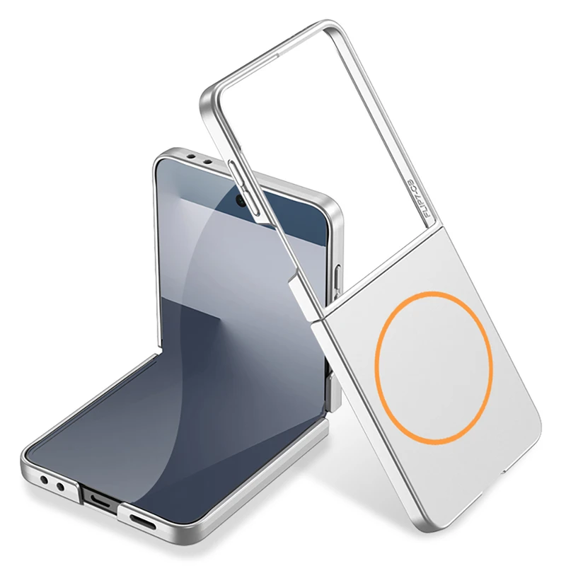 Zore Samsung Galaxy Z Flip 7 Kıpta M-Safe Wireless Şarj Özellikli Kılıf