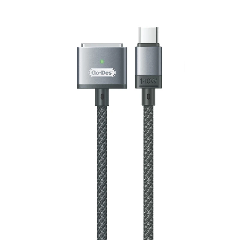 Go Des GD-UC807 140W 2m Type-C to MagSafe 3 MacBook Şarj Kablosu