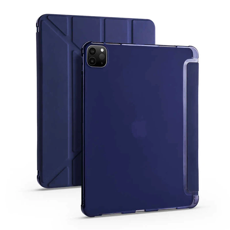 Zore Tri Folding Apple iPad Pro 11 2020 2. Nesil Kalem Bölmeli Standlı Kılıf