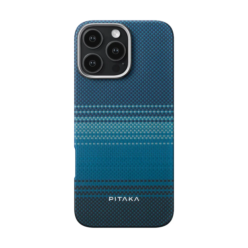Pitaka Tactile Woven Sunset-Moonrise Serisi Apple iPhone 16 Pro Max Moonrise Aramid Fiber M-Safe Kılıf