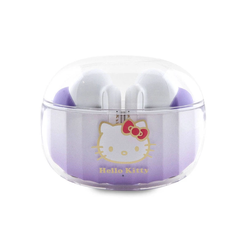 Hello Kitty Orijinal Lisanslı Renk Geçişli Elektroplating Logolu TWS Kablosuz Kulaklık
