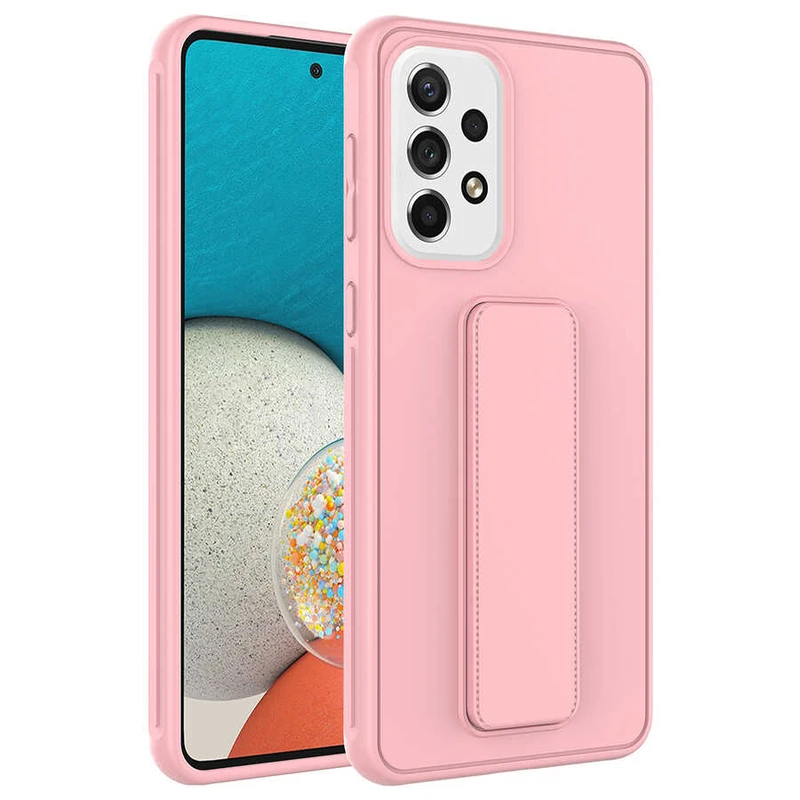 Zore Samsung Galaxy A73 Qstand Siyah Kılıf