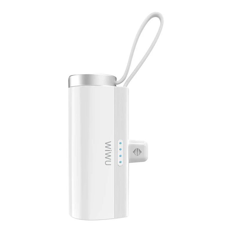 Wiwu Wi-W026 Capsule Serisi 2in1 Mini Taşınabilir Standlı Askılı Type-C PD 5000mAh Powerbank