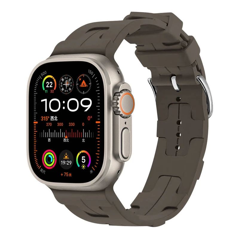 Zore KRD-92 Apple Watch Ultra 49mm ve 45mm Silikon Kordon