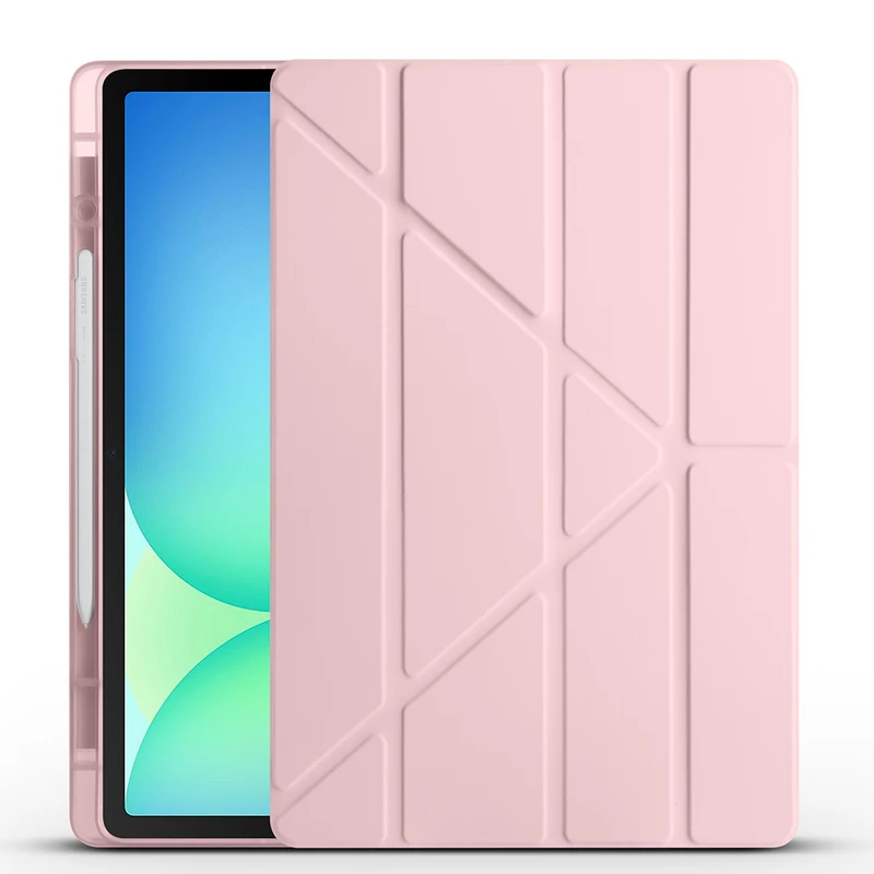 Zore Tri Folding Samsung Galaxy Tab S10 FE Plus Kalem Bölmeli Standlı Kılıf
