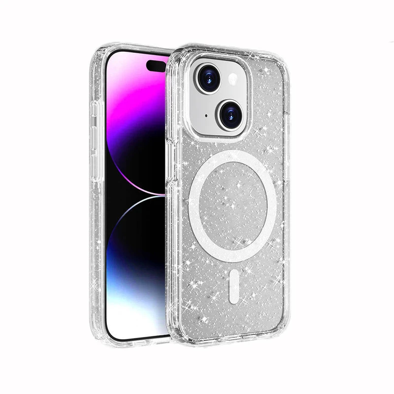 Zore Allstar Apple iPhone 15 MagSafe Simli Şeffaf Kılıf