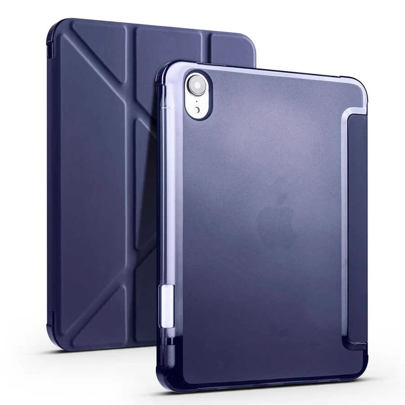 Zore Tri Folding Apple iPad Mini 2021 (6. Nesil) Kalem Bölmeli Standlı Kılıf