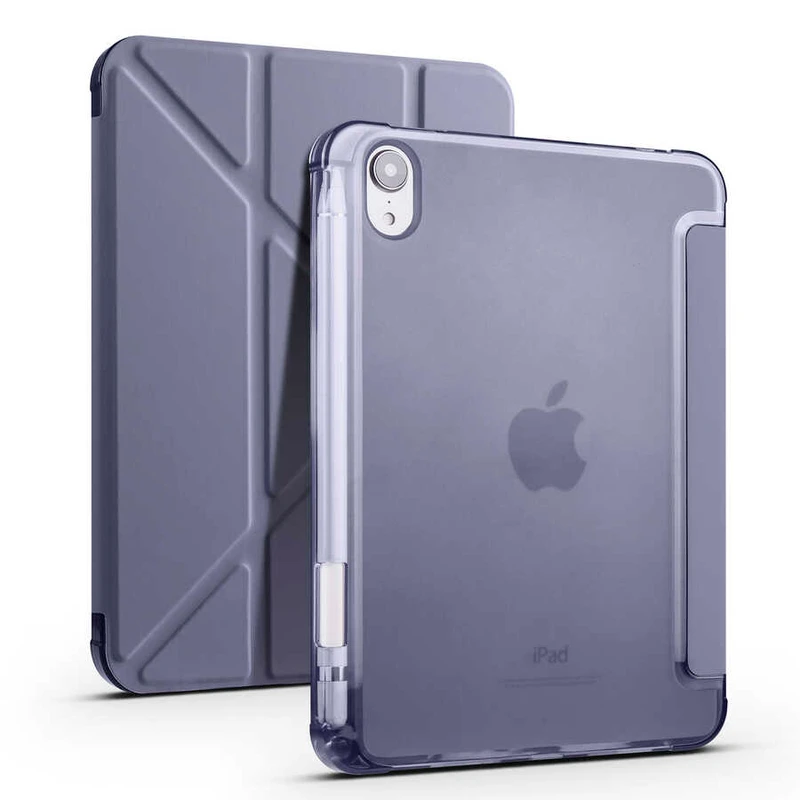 Zore Tri Folding Apple iPad Mini 2021 (6. Nesil) Kalem Bölmeli Standlı Kılıf