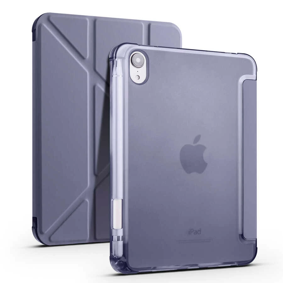 Zore Tri Folding Apple iPad Mini 2021 (6. Nesil) Kalem Bölmeli Standlı Kılıf