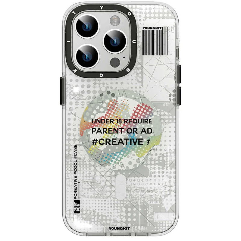 YoungKit Kamuflaj Serisi Apple iPhone 14 Pro M-Safe Şarj Özellikli Kılıf