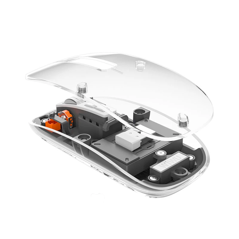 Wiwu WM105 Crystal RGB Led Işıklandırmalı Şeffaf Mouse