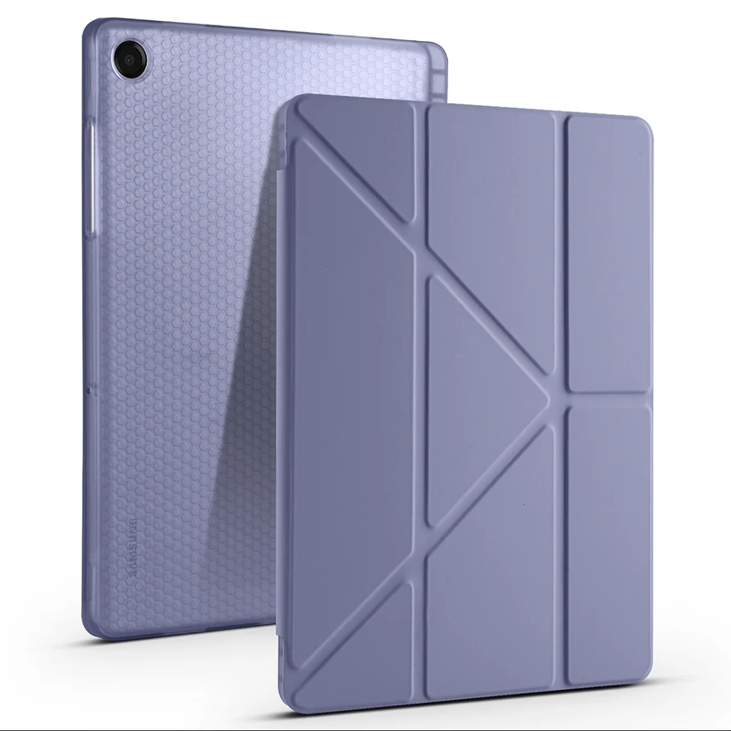 Zore Tri Folding Samsung Galaxy Tab A11 Plus Kalem Bölmeli Standlı Kılıf