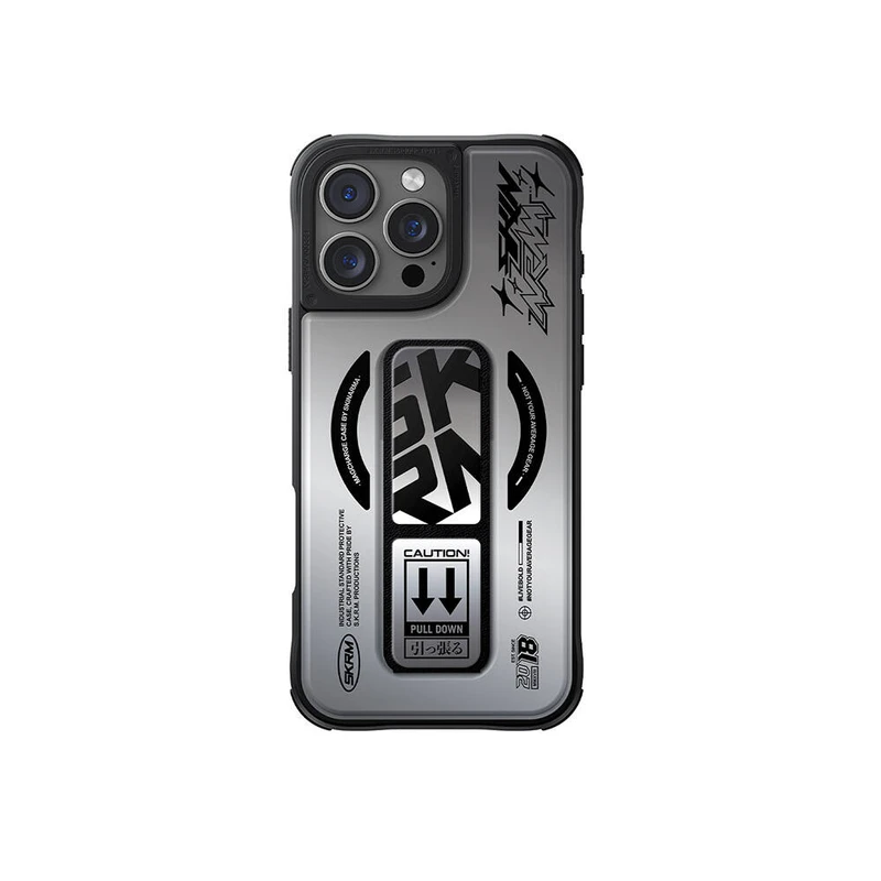 Skinarma Kira Kobai Apple iPhone 16 Pro Max M-Safe Şarj Özellikli Holografik Standlı Deri Görünümlü Kılıf