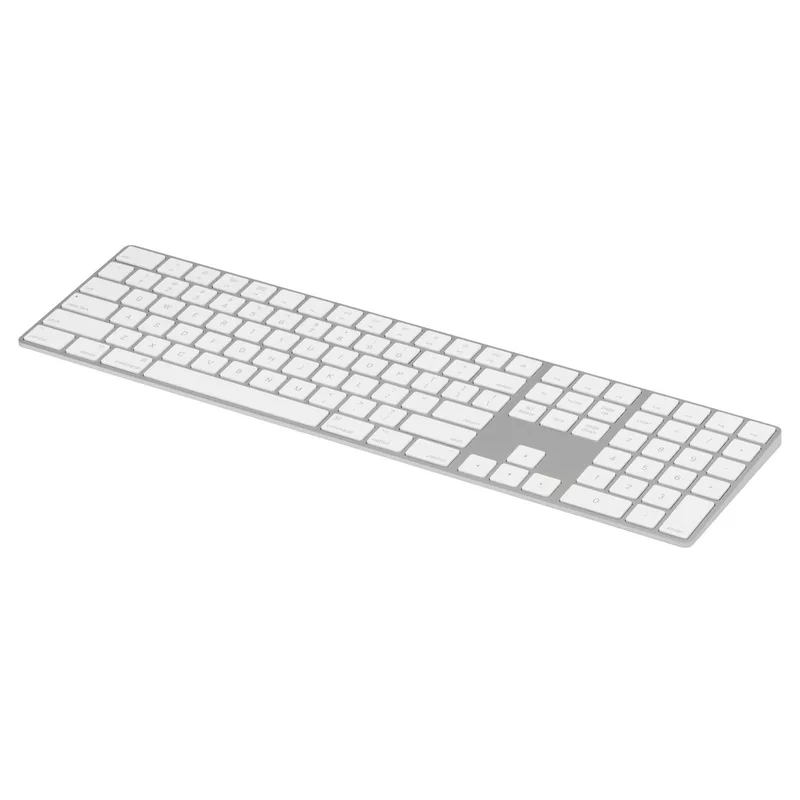 Apple Magic Keyboard Touch ID ve Numerik Tuş Takımlı Beyaz Klavye