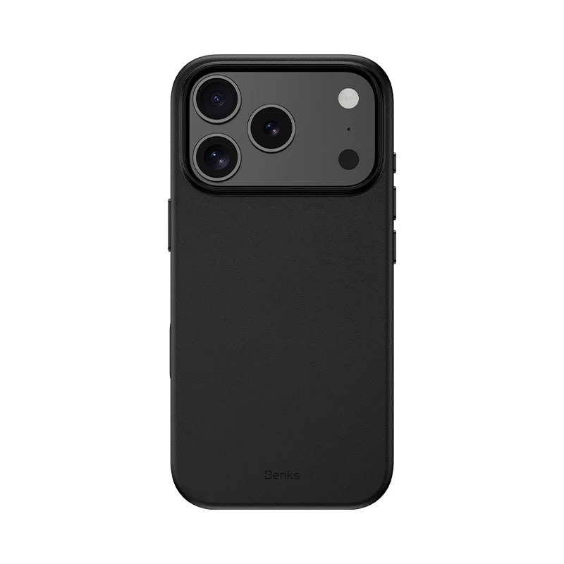 Benks Apple iPhone 17 Pro Max VitaPro Serisi M-Safe Şarj Özellikli PU Deri Kılıf