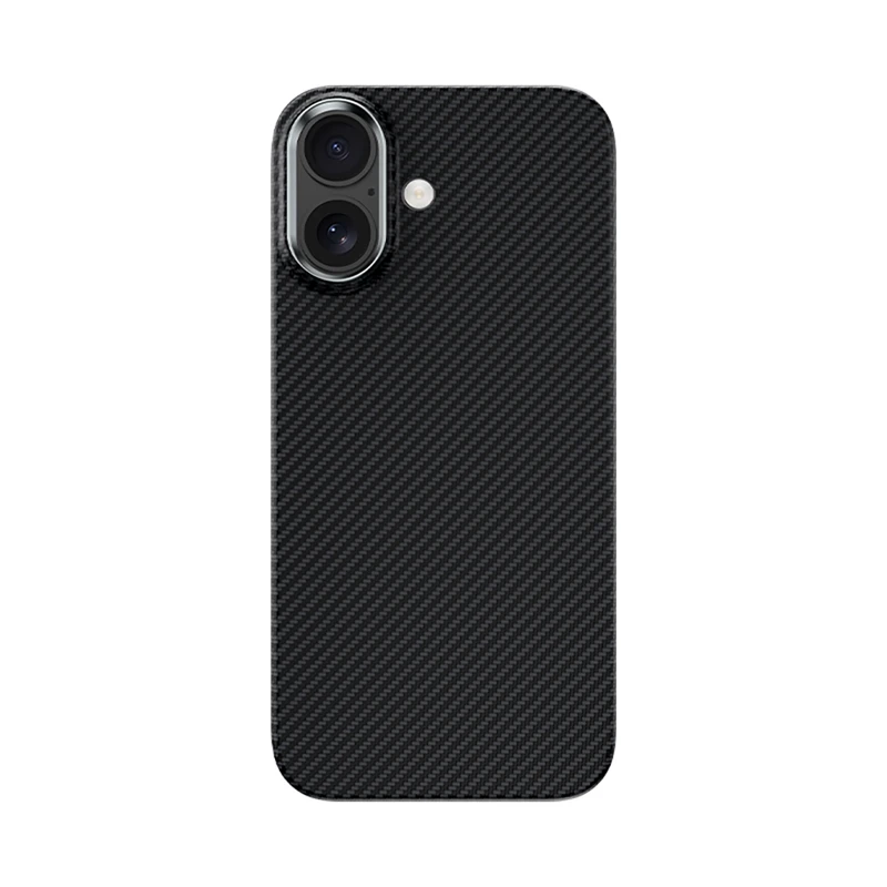 Benks Apple iPhone 17 ArmorAir 600D Kevlar Karbon Fiber M-Safe Şarj Özellikli Metal Kamera Çerçeveli Kılıf