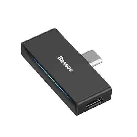 Baseus L57 Type-C to Type-C ve 3.5mm Siyah Adaptör