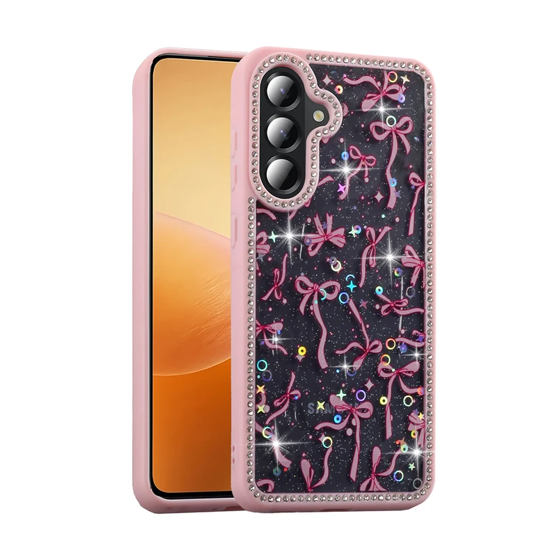 Zore Samsung Galaxy A56 Azra Taşlı ve Simli Kılıf