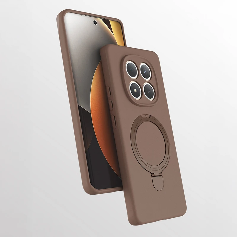 Zore Xiaomi Redmi Note 15 4G Samara M-Safe Şarj Özellikli Standlı Kılıf
