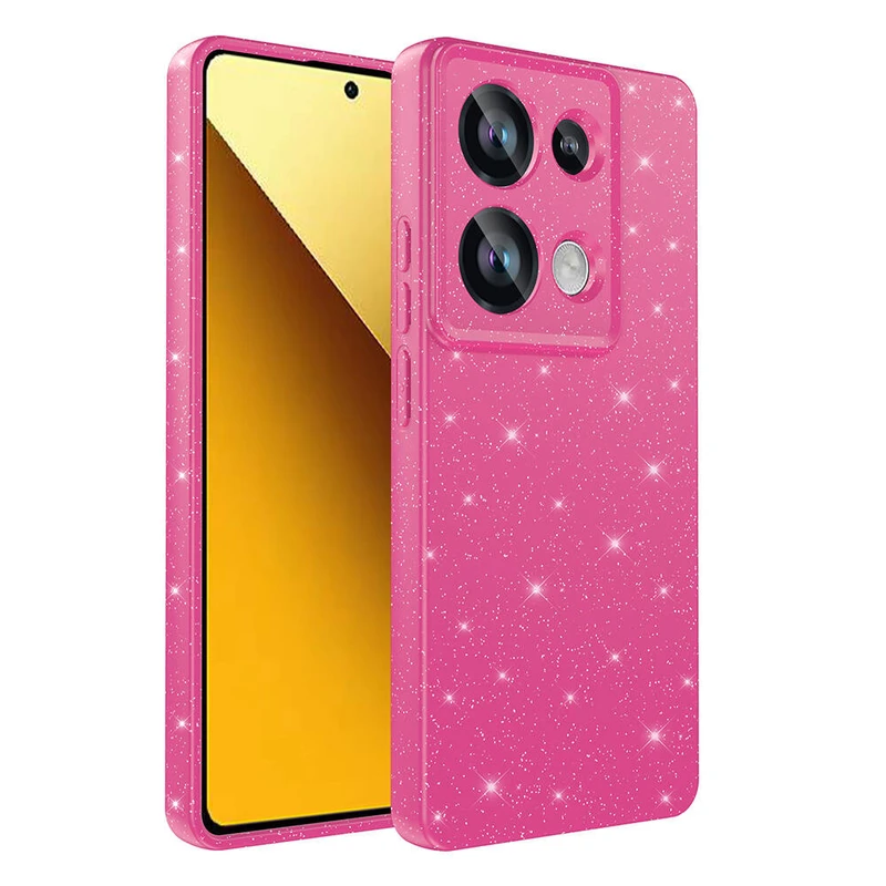 Zore Xiaomi Redmi Note 13 Pro 4G Koton Kamera Korumalı Simli Lüks Kılıf