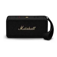 Marshall Middleton Siyah Pirinç Taşınabilir Bluetooth Hoparlör