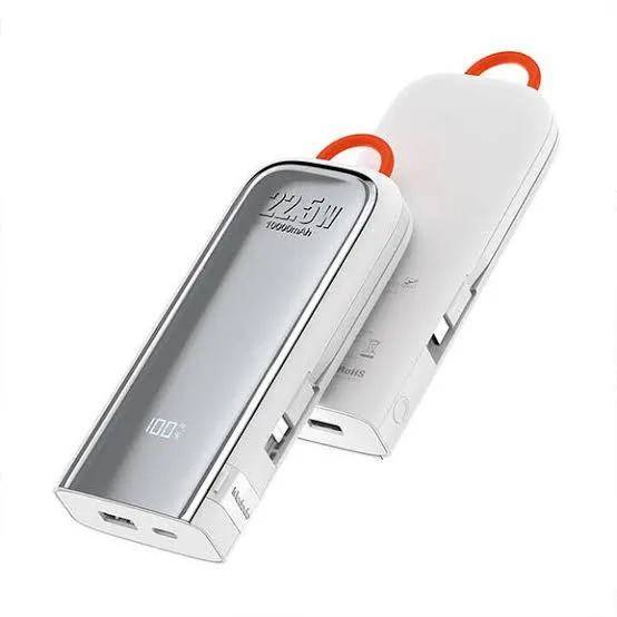Mcdodo MC-1160 22.5W 10000mAh Kablolu Göstergeli Beyaz Powerbank