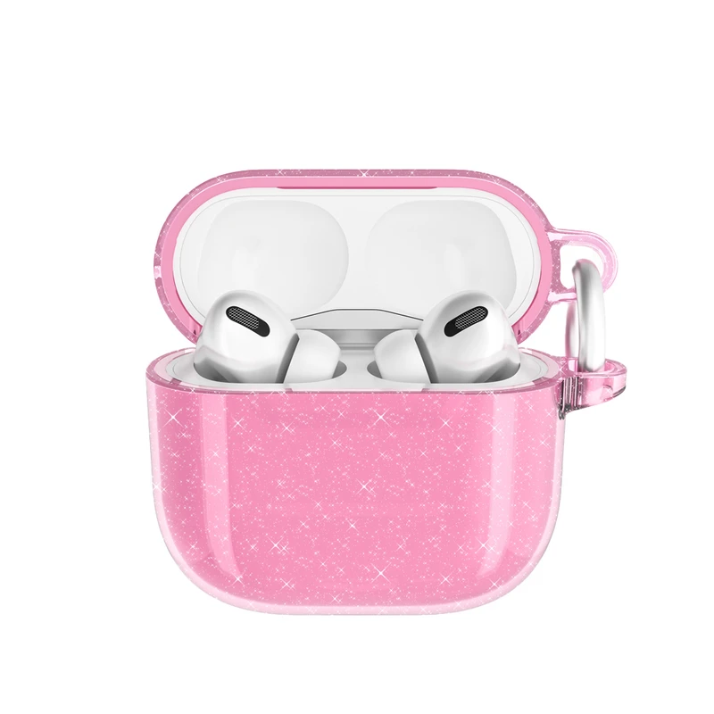Zore Allstar Airbag 32 Apple AirPods 4 Parlayan Simli Saydam Renkli Kılıf