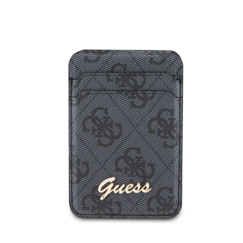 Guess Orijinal Lisanslı 4G Desenli Metal Script Logolu M-Safe Uyumlu Kartlık