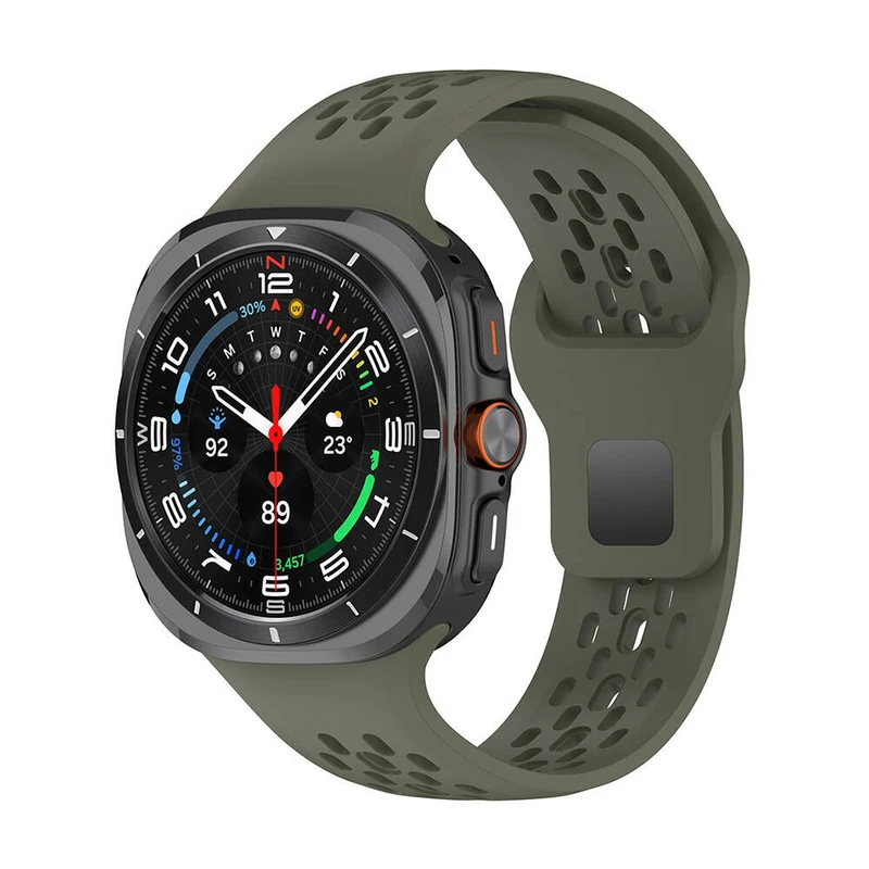Zore KRD-119 Samsung Galaxy Watch Ultra 47mm Delikli Tasarım Silikon Kordon
