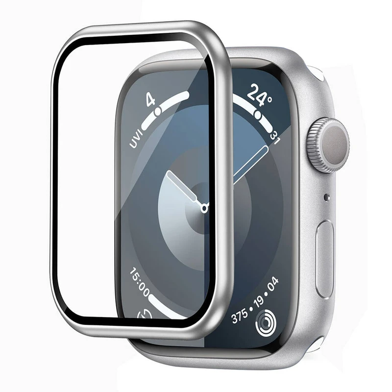 Wiwu Wi-JD106 Easy Install Apple Watch 7 45mm Temperli Cam Ekran Koruyucu