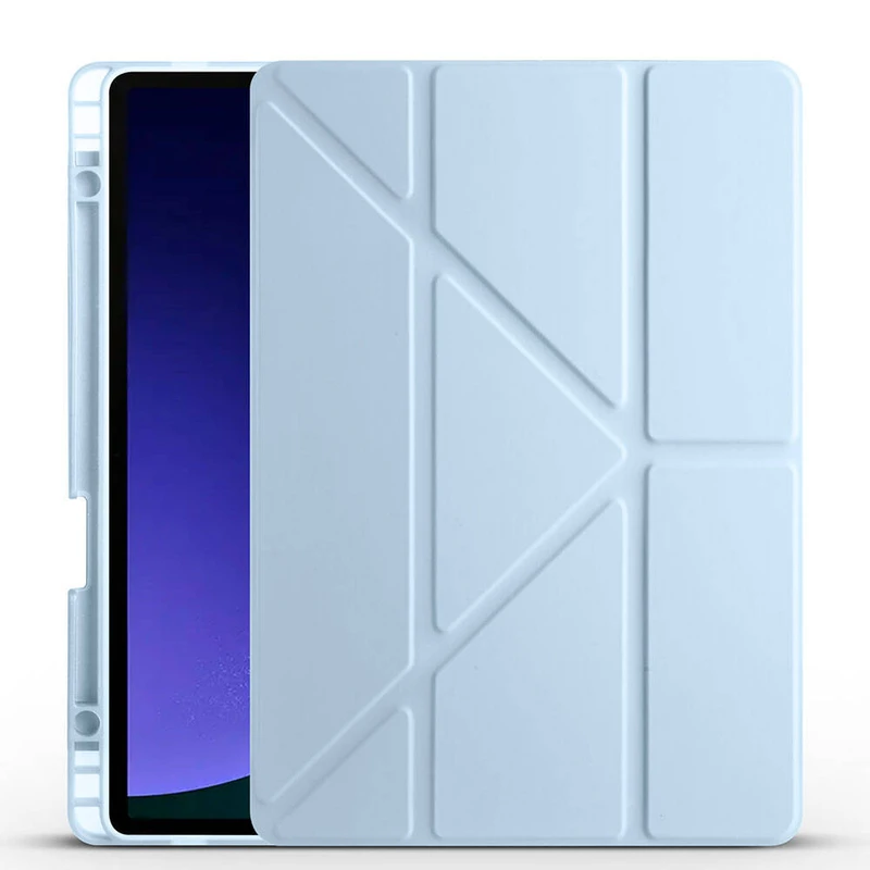 Zore Tri Folding Samsung Galaxy Tab S10 FE Kalem Bölmeli Standlı Tablet Kılıfı