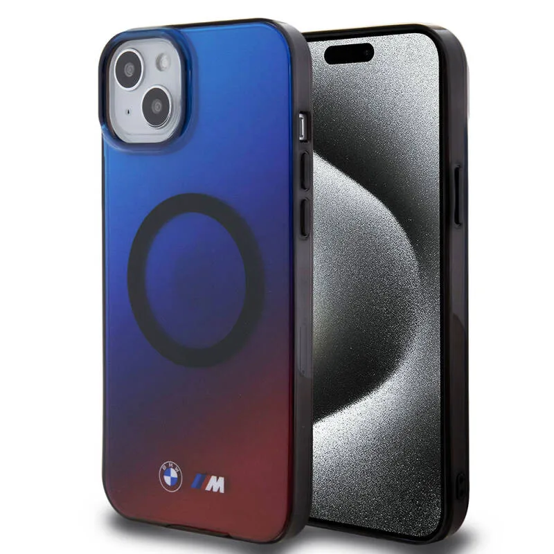 BMW M-Safe Transparan Renk Geçişli Apple iPhone 15 Kılıf