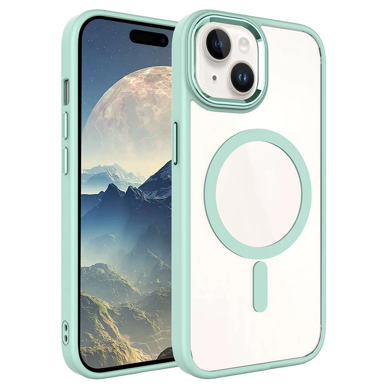 Zore Krom M-Safe Apple iPhone 15 Plus Silikon Kılıf